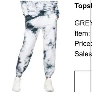 TopShop Dark Blue/White Tye Dye Sweatpants